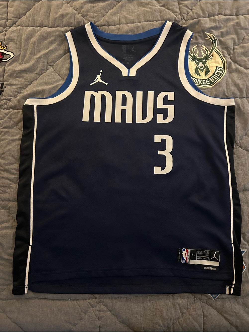 Jordan NBA Mavericks Anthony Davis #3 Navy Blue Basketball Jersey